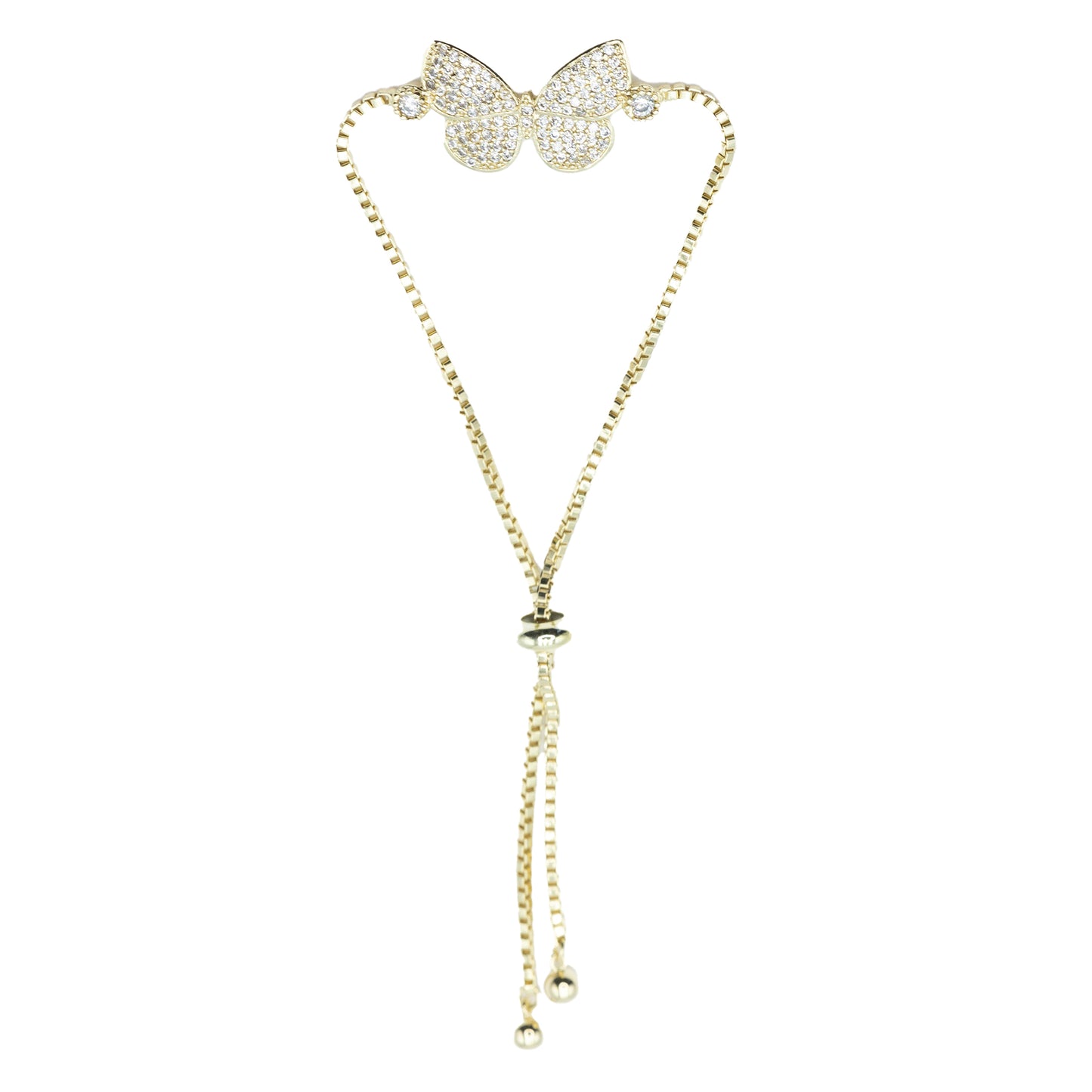 Pave Butterfly Bracelet Default Title