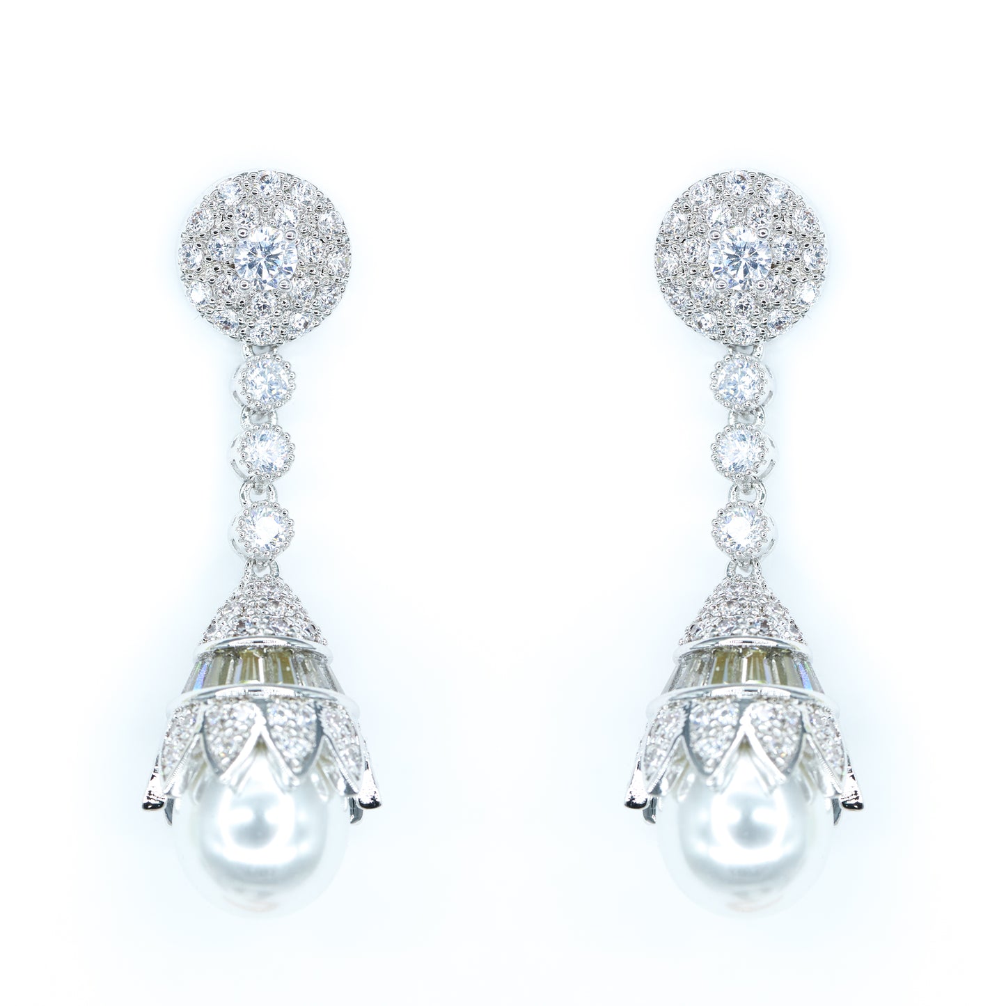 Vintage Inspired Drop Pearl Earrings