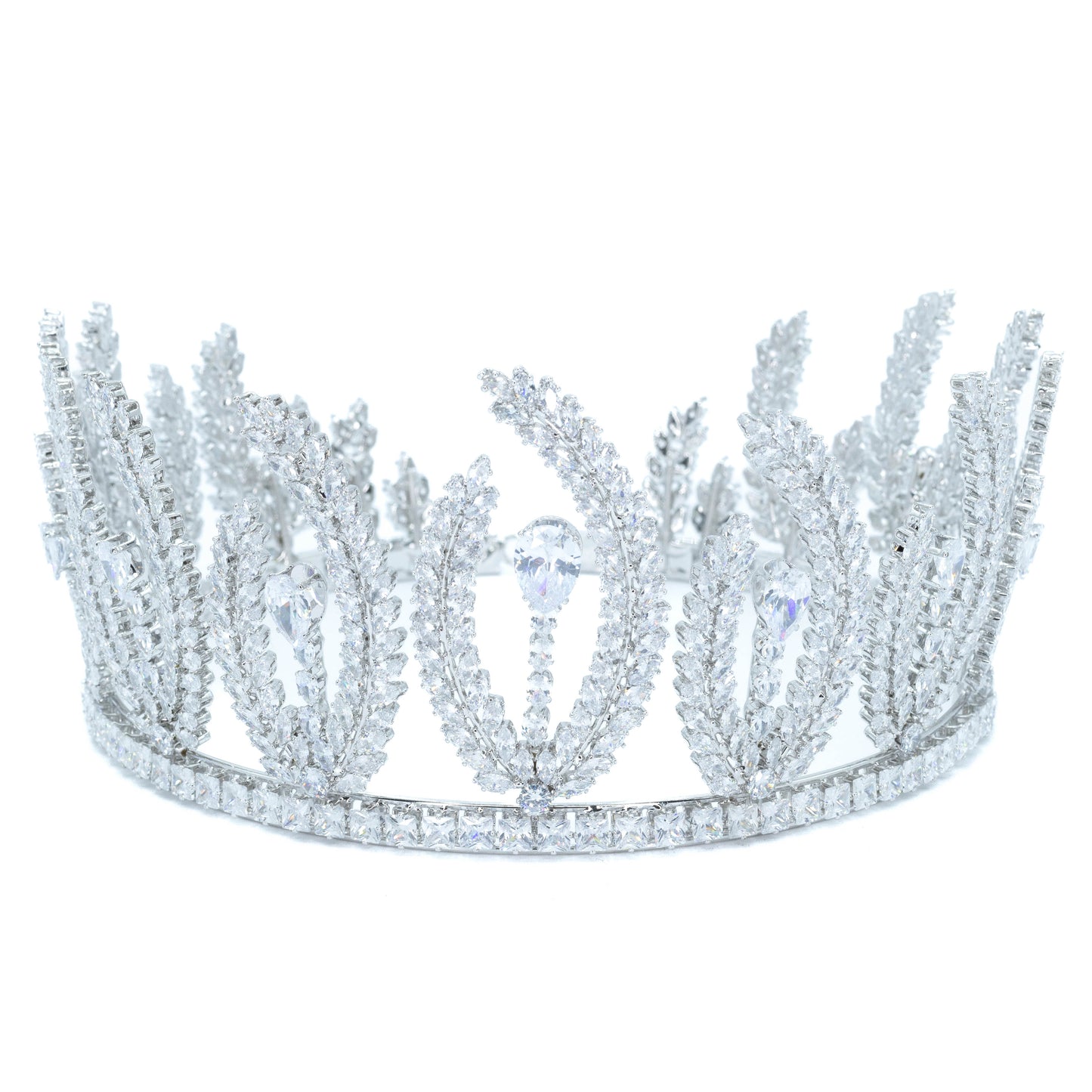 Flames Tiara Flames Silver Tiara