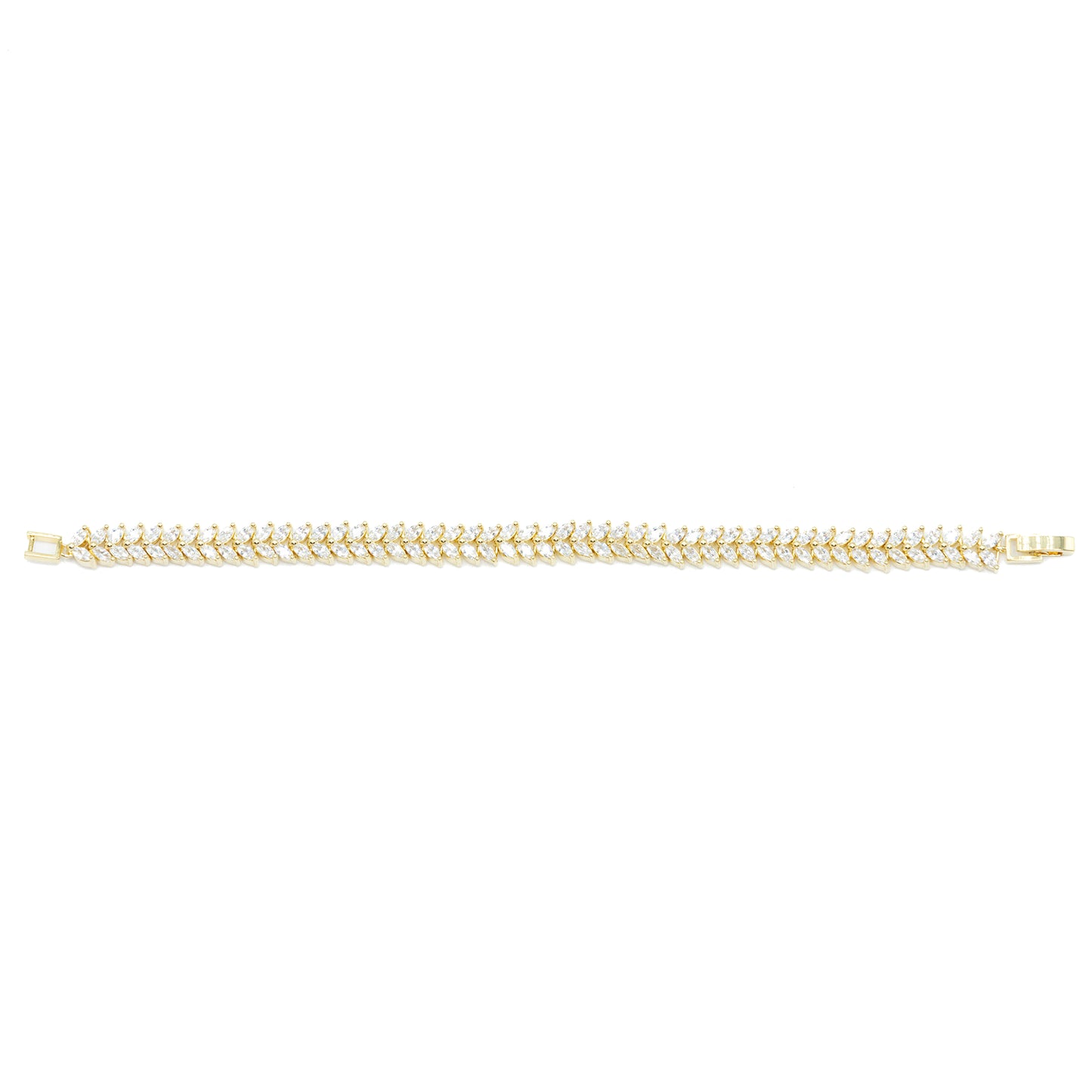 Marquee Leaf Tennis Bracelet Default Title