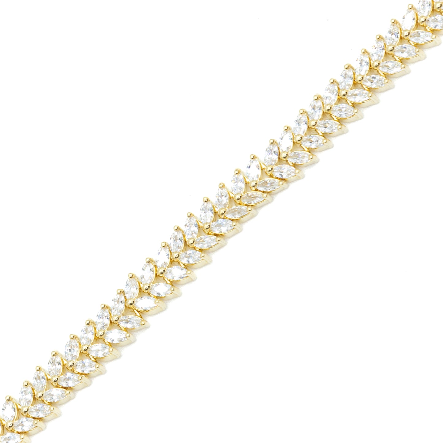 Marquee Leaf Tennis Bracelet Default Title