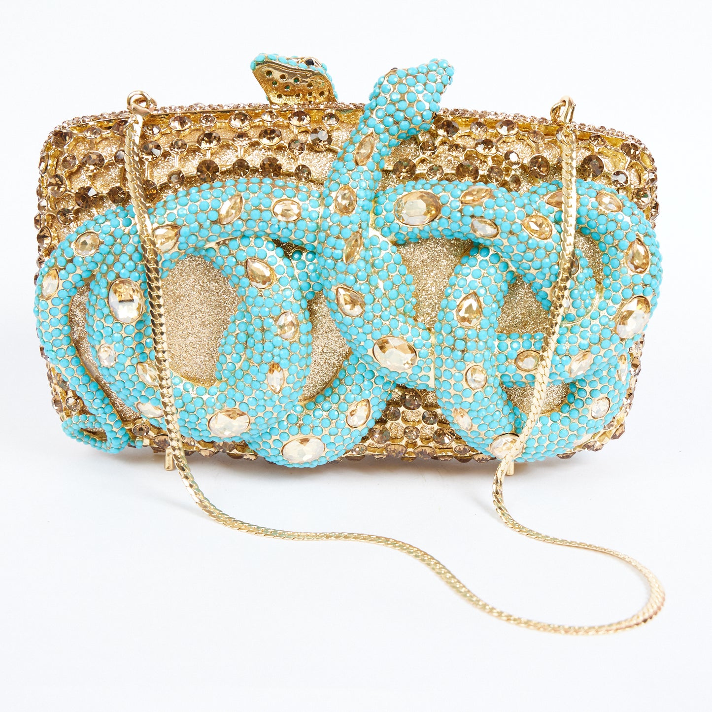 Turquoise Snake Clutch
