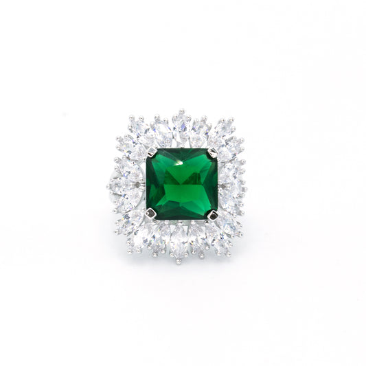 Single Emerald Stone Ring