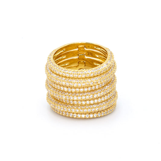 The Pavé Stack Gold
