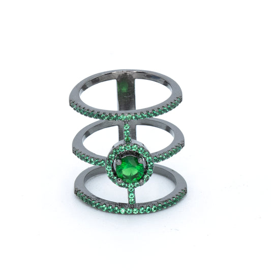 Triad Ring Emerald
