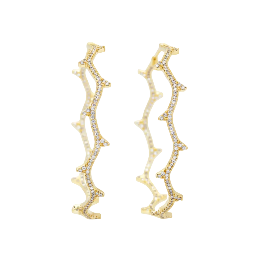 Forget Me Not | Hoop Earrings