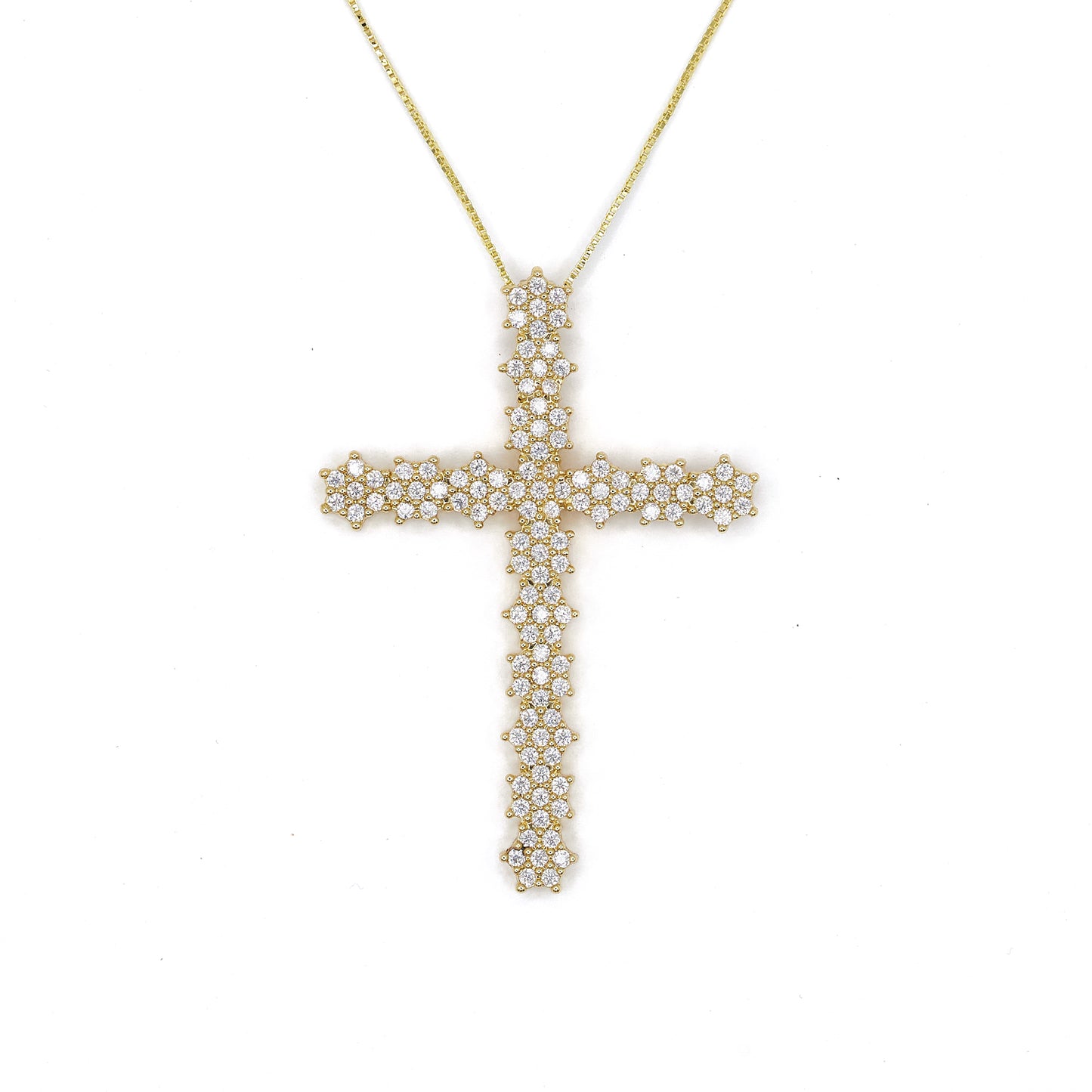 Pave Cross Necklace