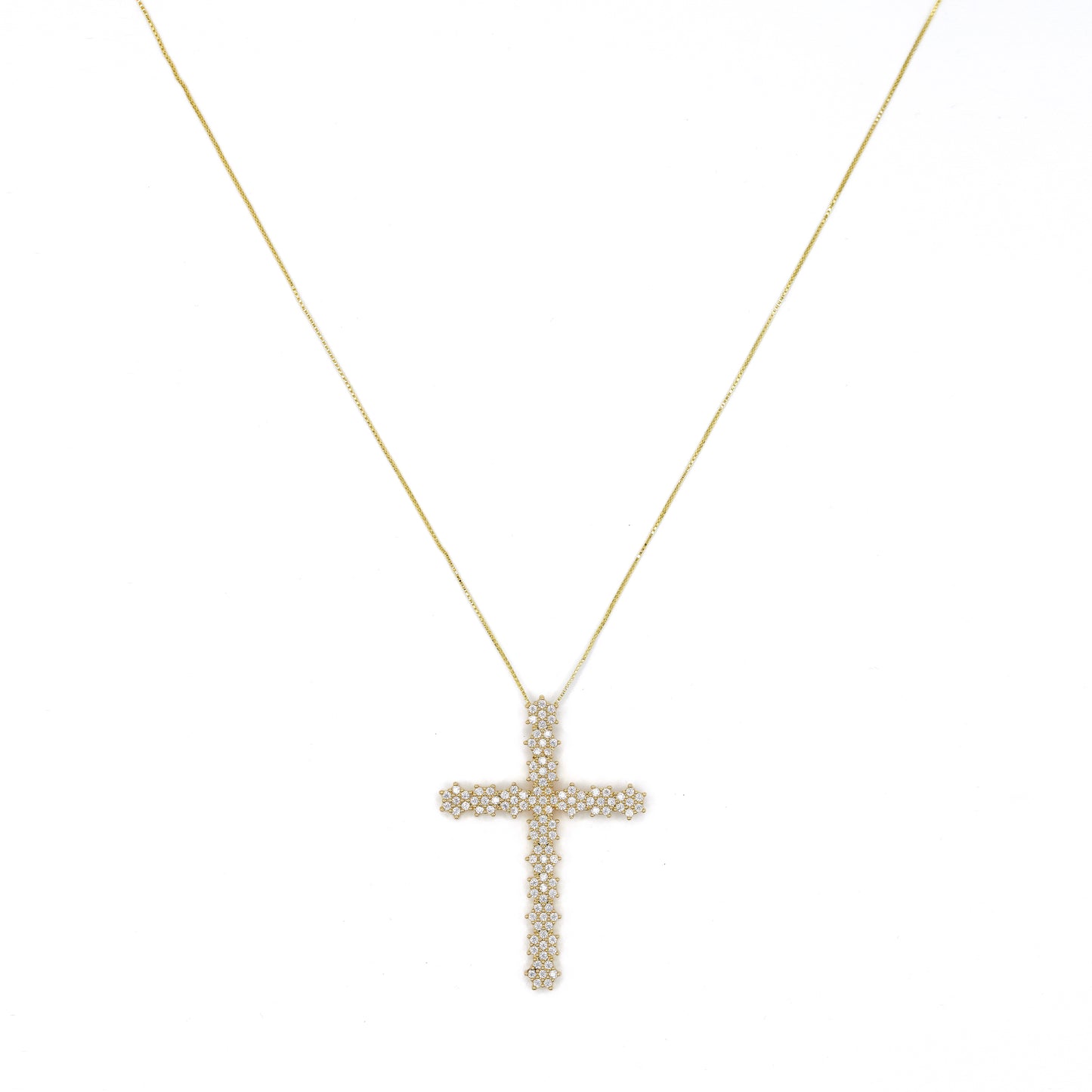 Pave Cross Necklace