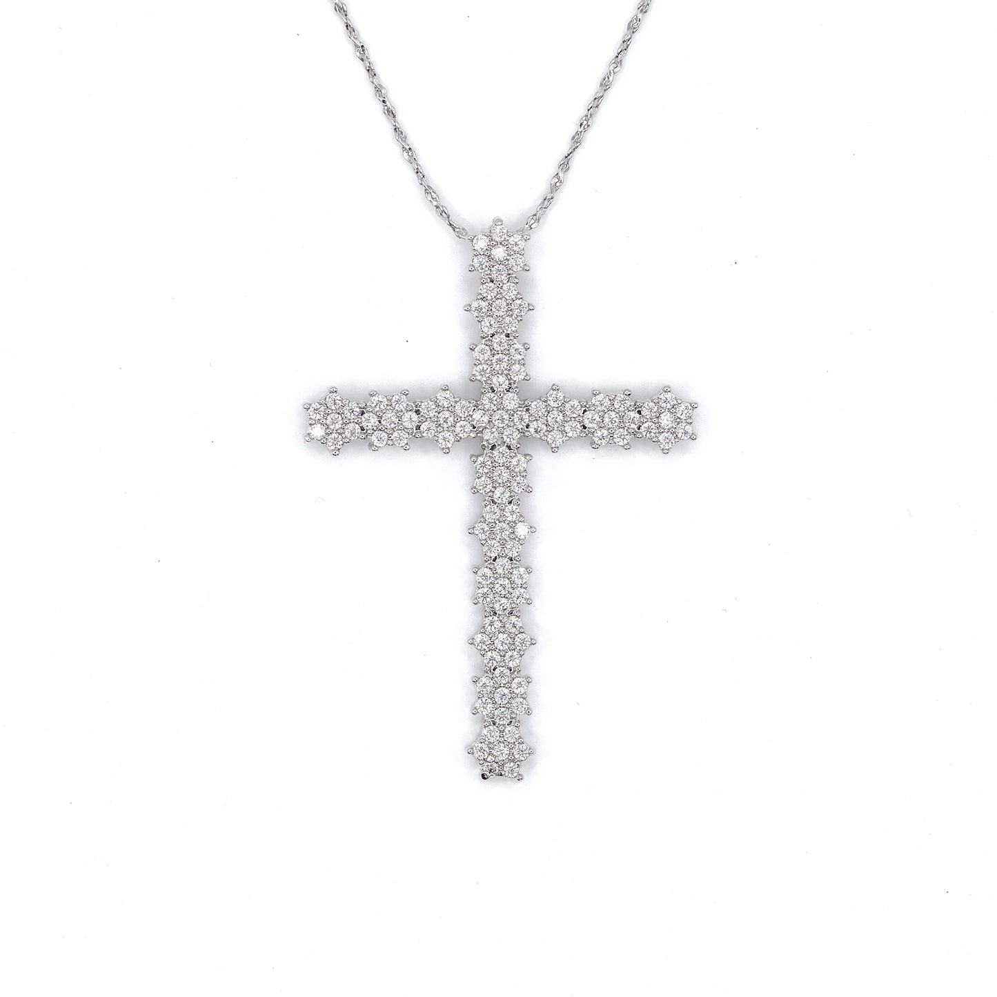 Pave Cross Necklace