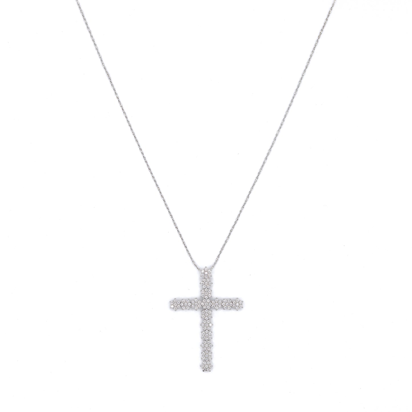 Pave Cross Necklace