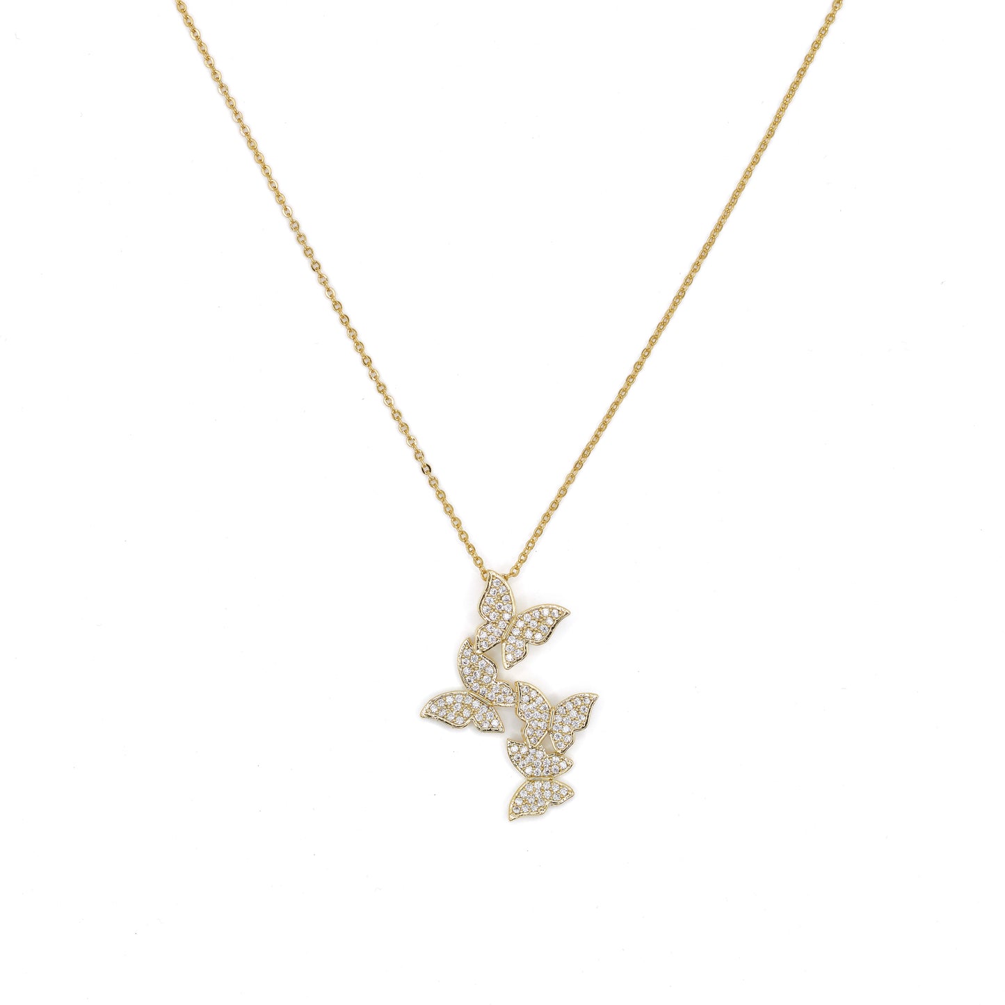 Butterfly Trio Necklace