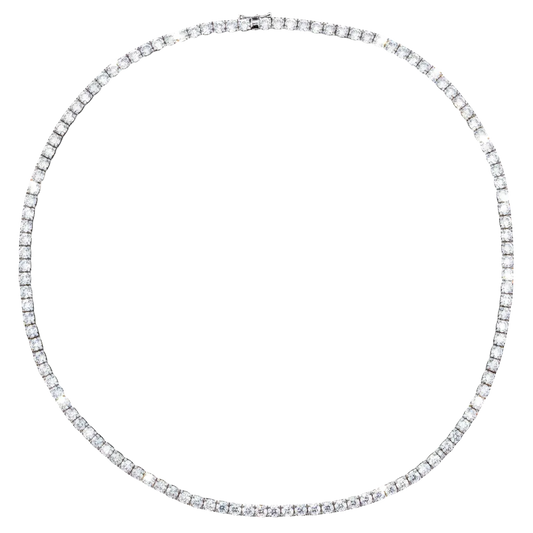 Silver Tennis 3MM Necklace