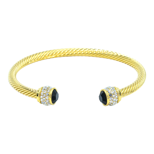 JetBlack Stone Bangle