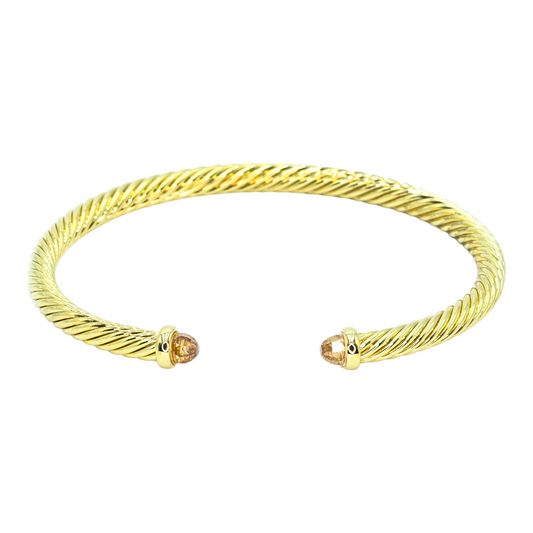 Mini Citrine Gold Bangle