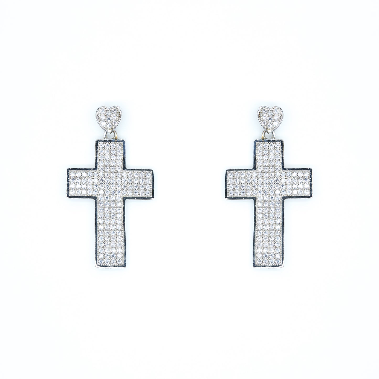 Cross Dangler Earrings