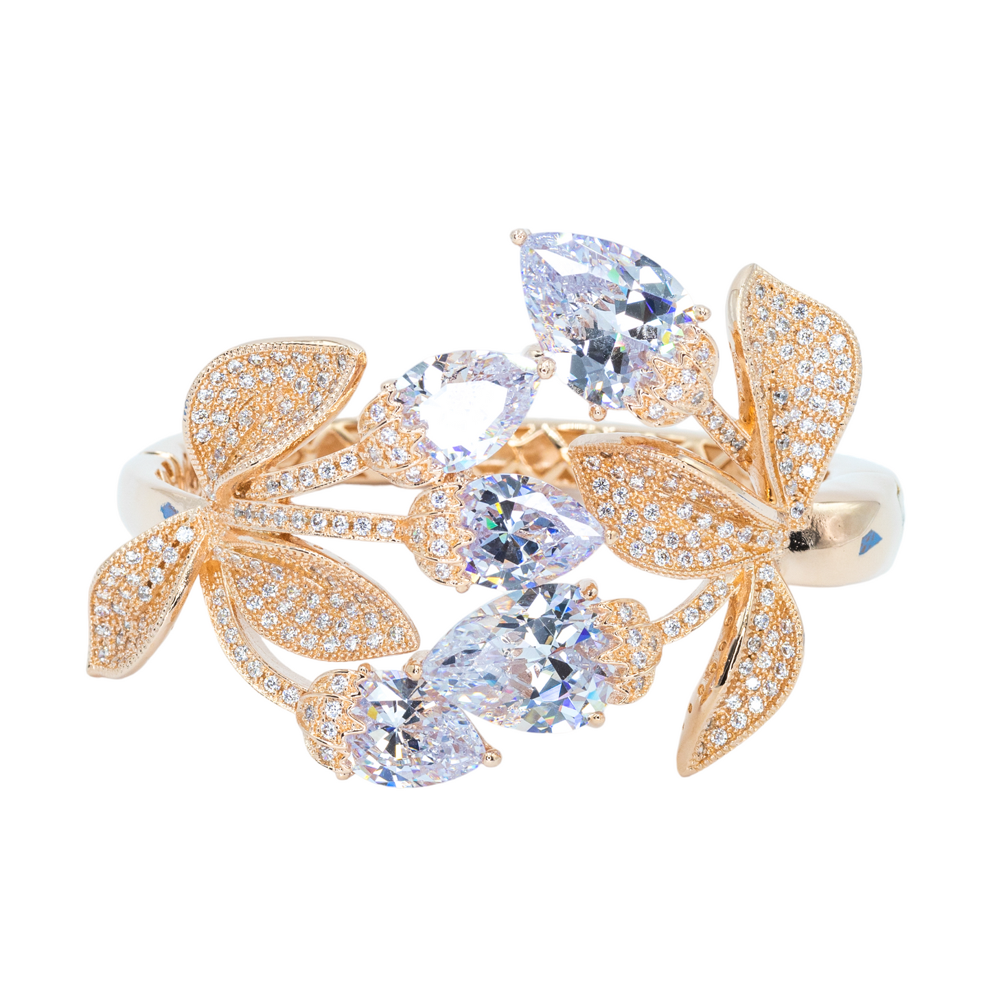 Penta Teardrop Flower Cuff