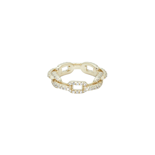 Chain Link Band Ring