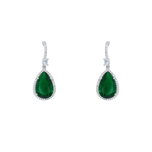Classic Teardrop Emerald Earring