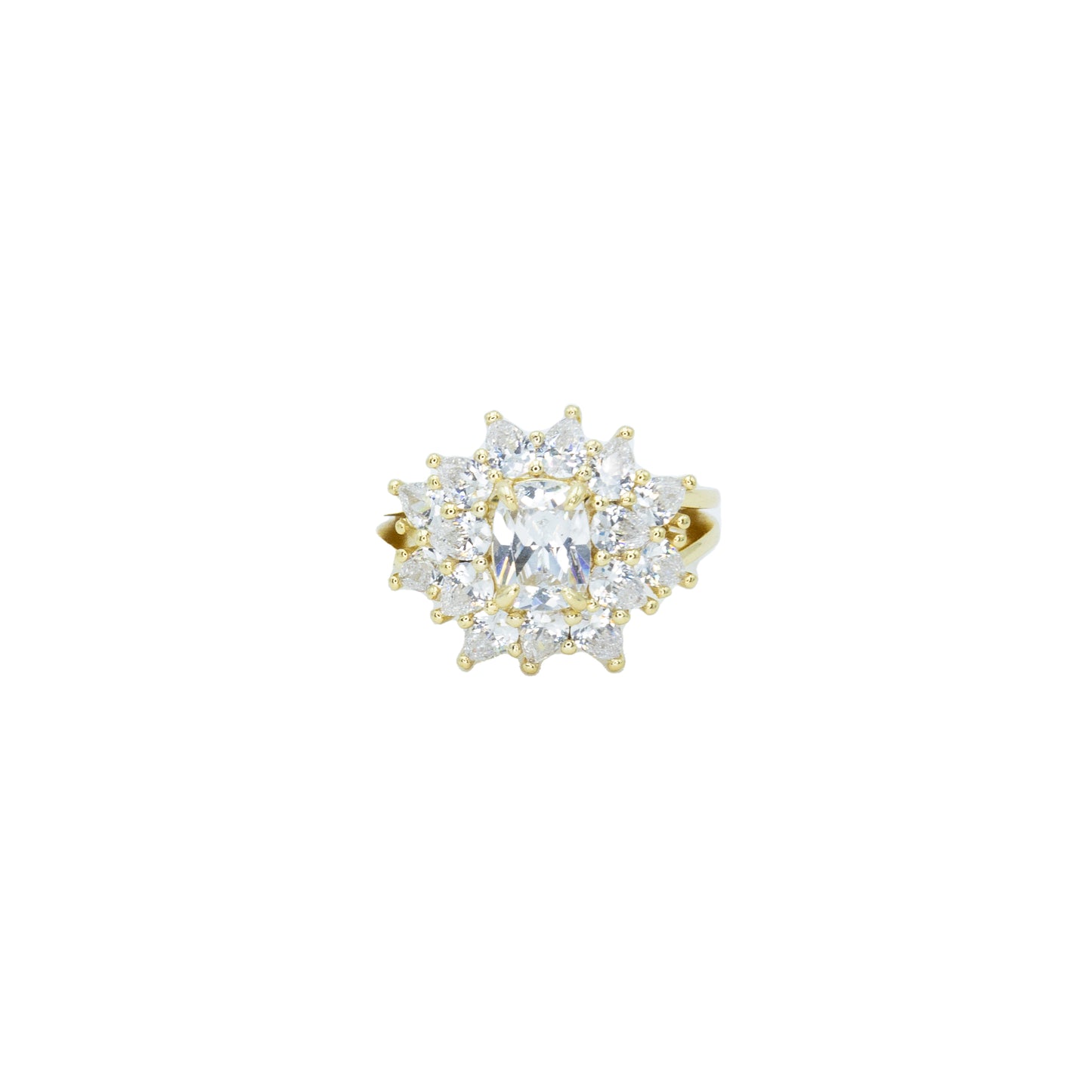 Cluster Burst Ring Gold