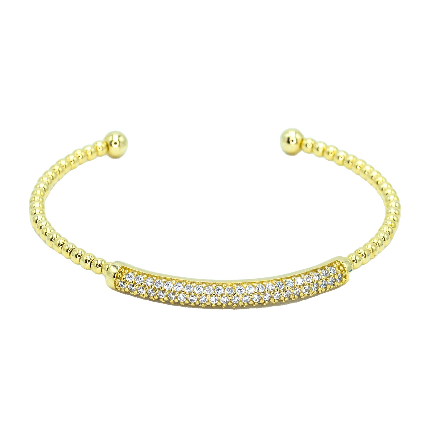 Dainty Open Pave Cuff