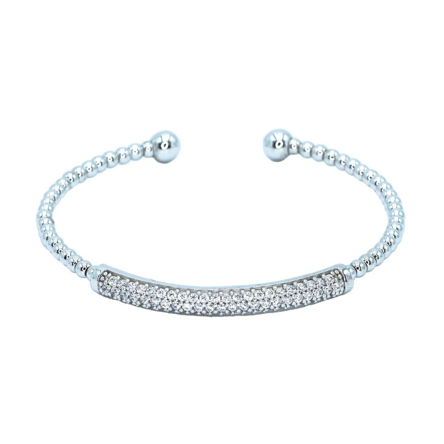 Dainty Open Pave Cuff