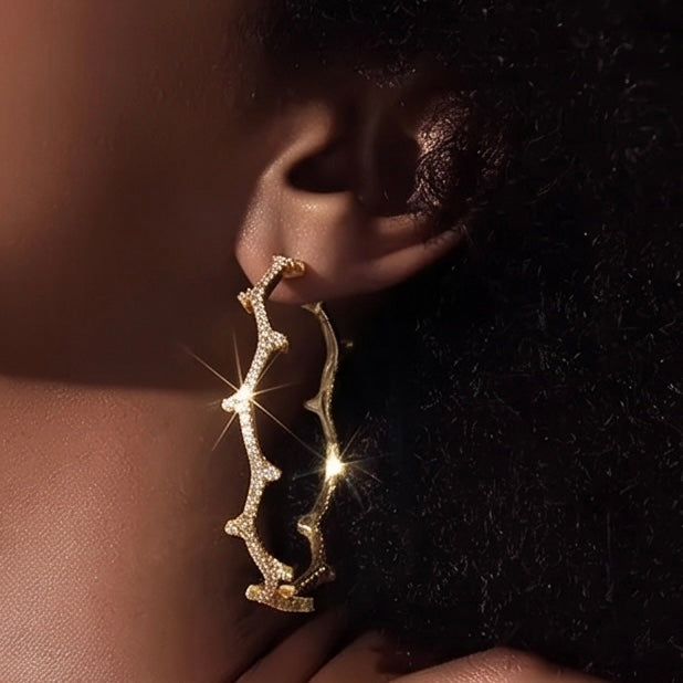 Forget Me Not | Hoop Earrings
