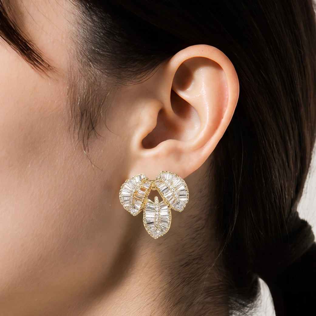Three Leaf | Stud Earrings