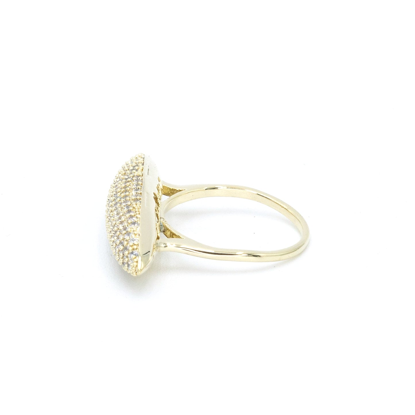 The Pave Diamond Shaped Ring