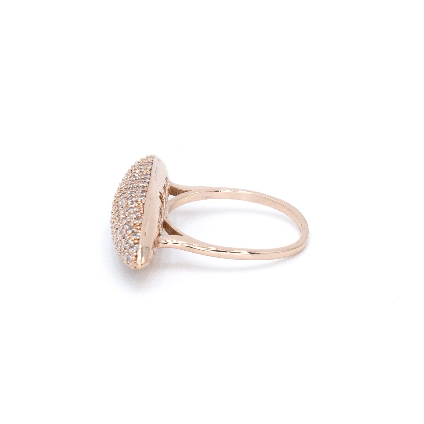 The Pave Diamond Shaped Ring