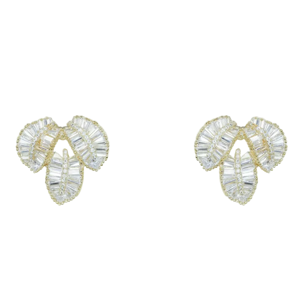 Three Leaf | Stud Earrings