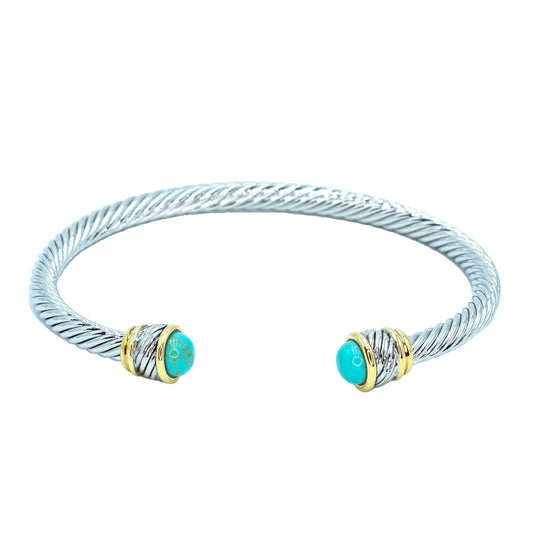 Turquoise Cable Cuff