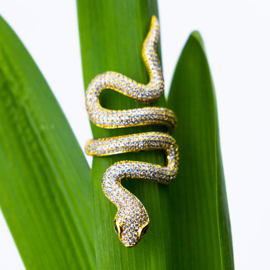 Pavé Python Ring