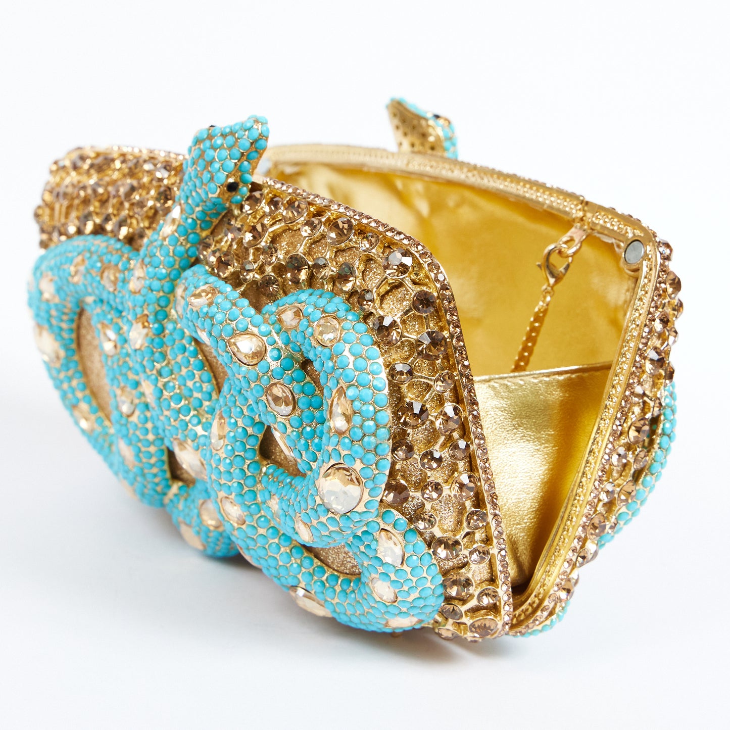 Turquoise Snake Clutch