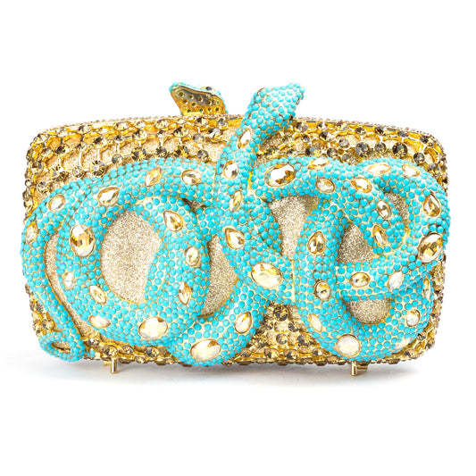 Turquoise Snake Clutch